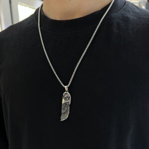 گردنبند مردانه مدل بال هوروس کد Men0018
