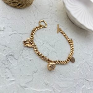 دستبند زنانه ژوپینگ مدل کارتیه و پروانه کد B5171