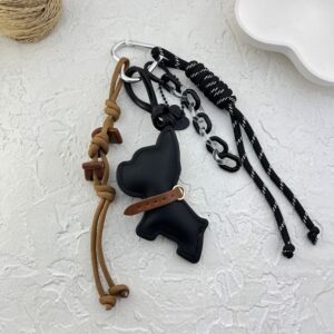 آویز کیف چارم بگ سگ چرمی کد J4118