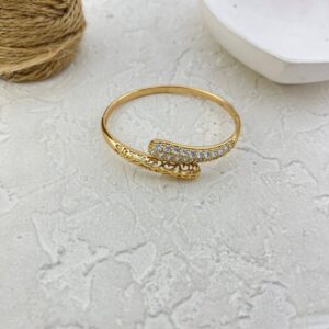 بنگل زنانه ژوپینگ مدل جواهری کد B5413