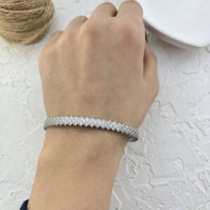 بنگل زنانه مدل جواهری کد B5411