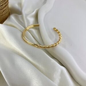 بنگل زنانه مدل موج کد B5483