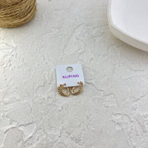 گوشواره زنانه ژوپینگ مدل برگ کد E6245