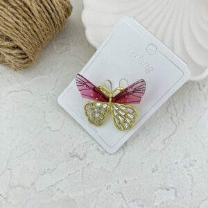 گل سینه زنانه مدل پروانه کد G4105