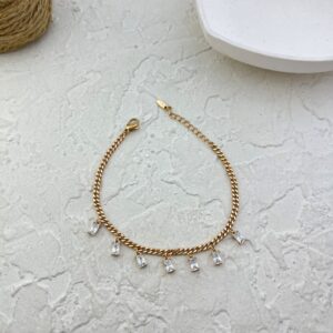 دستبند زنانه ژوپینگ مدل نگین کد B5315