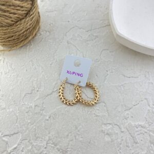 گوشواره زنانه ژوپینگ مدل برگ کد E6270