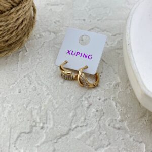گوشواره زنانه ژوپینگ مدل نگین جواهری کد E6248