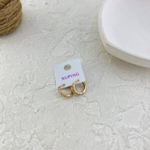 گوشواره زنانه ژوپینگ مدل نگین جواهری کد E6233