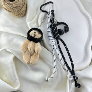 آویز کیف چارم بگ خرس پشمی کد J4130