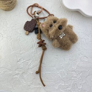 آویز کیف چارم بگ سگ پشمی کد J4121