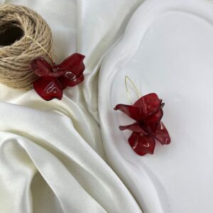 گوشواره زنانه مدل رزین کد E6372