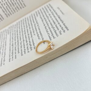 انگشتر زنانه مدل تک نگین کد R4501