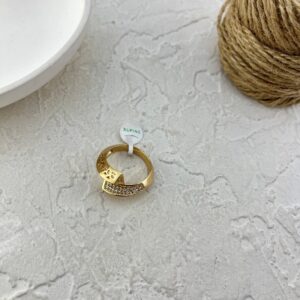 انگشتر زنانه ژوپینگ مدل طرح طلا کد R51726