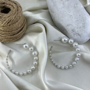 گوشواره زنانه مدل مروارید کد E6452