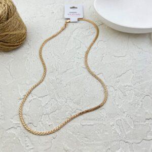 زنجیر زنانه ژوپینگ طرح طلا حصیری کد N5129