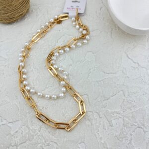 گردنبند زنانه مدل ژوپینگ مدل مروارید تیفانی کد N5120