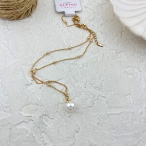 گردنبند زنانه ژوپینگ مدل مروارید کد N5053
