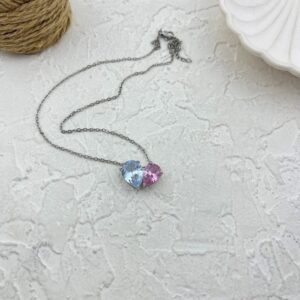 گردنبند زنانه مدل قلب جواهری کد N5017