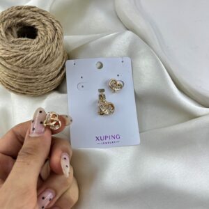 نیم ست زنانه ژوپینگ گره جواهری کد M4381