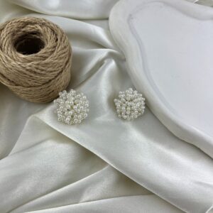 گوشواره زنانه مدل مروارید کد E6488