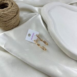 گوشواره زنانه ژوپینگ مدل گره ای کد E6497
