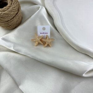 گوشواره زنانه ژوپینگ مدل ستاره دریایی کد E6503
