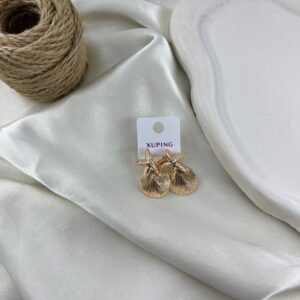گوشواره زنانه ژوپینگ مدل ستاره دریایی کد E6504