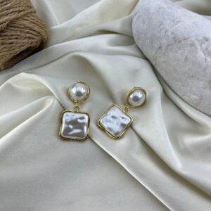 گوشواره زنانه مدل مروارید کد E6384