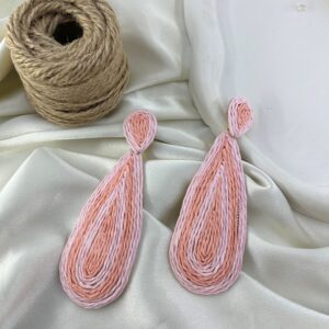 گوشواره زنانه مدل حصیری کد E6394
