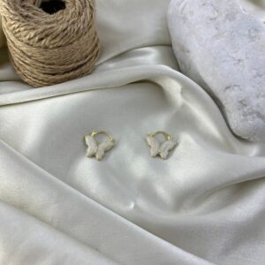 گوشواره زنانه میناکاری مدل پروانه کد E6410