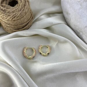 گوشواره زنانه میناکاری مدل گل کد E6413