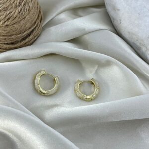 گوشواره زنانه میناکاری مدل گل کد E6414