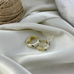 گوشواره زنانه میناکاری مدل گل کد E6415