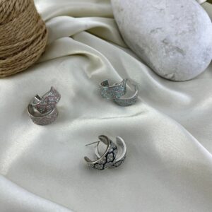 گوشواره زنانه میناکاری مدل ونکلیف کد E6423