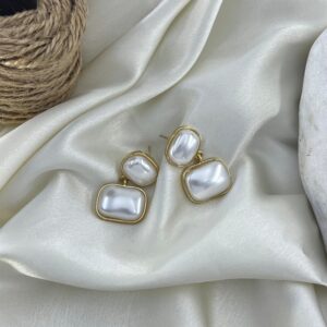 گوشواره زنانه مدل مروارید کد E6461