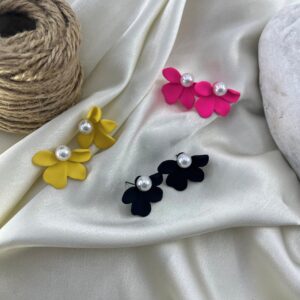 گوشواره زنانه میناکاری مدل مروارید کد E6464