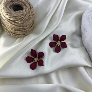 گوشواره زنانه مینیمال مدل گل کد E6467