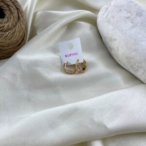 گوشواره زنانه ژوپینگ طرح طلا کد E6472