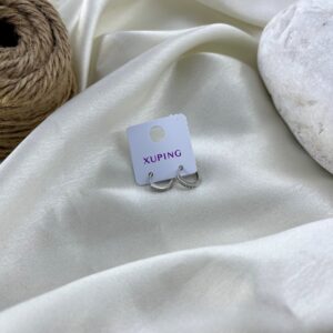 گوشواره زنانه ژوپینگ مدل نگین جواهری کد E6475