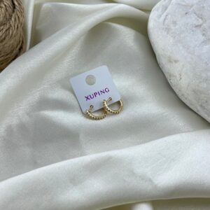 گوشواره زنانه ژوپینگ مدل جواهری کد E6478