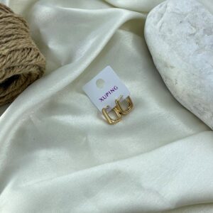 گوشواره زنانه ژوپینگ مدل مربع کد E6481