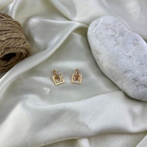 گوشواره زنانه مدل مربع کد E6483