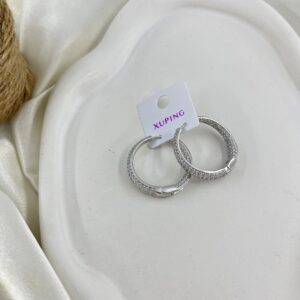 گوشواره زنانه ژوپینگ مدل نگین دار کد E6378