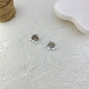گوشواره زنانه مدل ابر و مروارید کد E6364