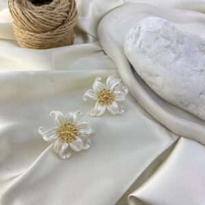 گوشواره زنانه مدل گل کد E6326