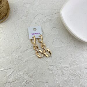 گوشواره زنانه ژوپینگ طرح طلا کد E6288