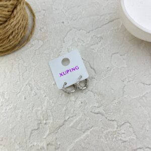 گوشواره زنانه ژوپینگ مدل نگین جواهری کد E6307