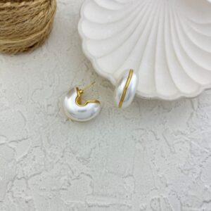 گوشواره زنانه مدل نیم دایره کد E5885