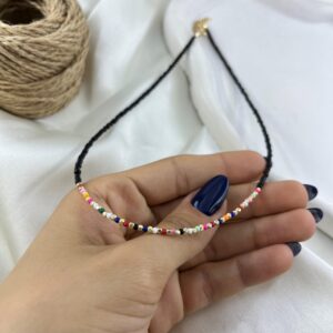 گردنبند زنانه مهره ای تابستانی مدل کد N5273