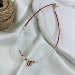 گردنبند زنانه مهره ای تابستانی مدل ستاره کد N5262